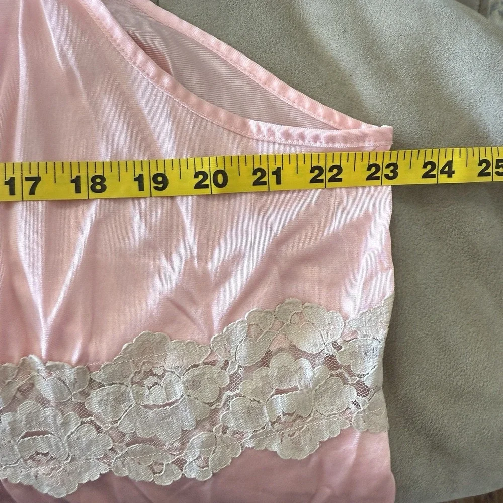 Vintage Womens 3X Undercover Wear Long Nightgown Pink Peek A Boo‎ Band Sexy USA